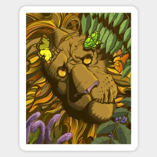 The Cowardly Lion Sticker